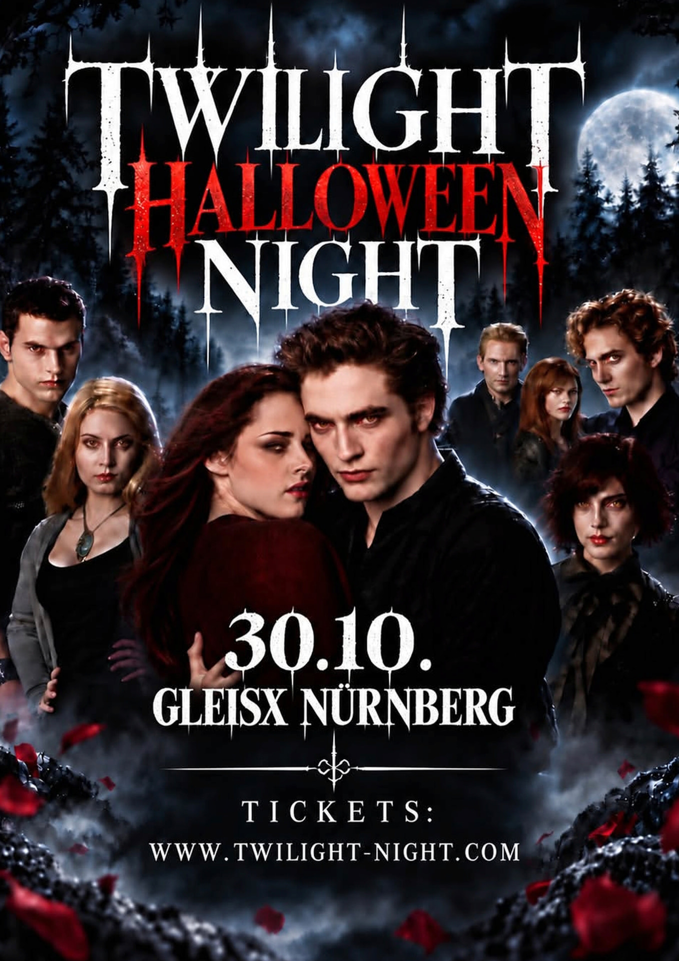 Twilight Halloween Night, Freitag 30. Oktober, Tickets www.twilight-night.com, Gleis X Nightstation Nürnberg